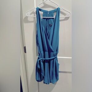 Express Women’s Teal Romper size 8